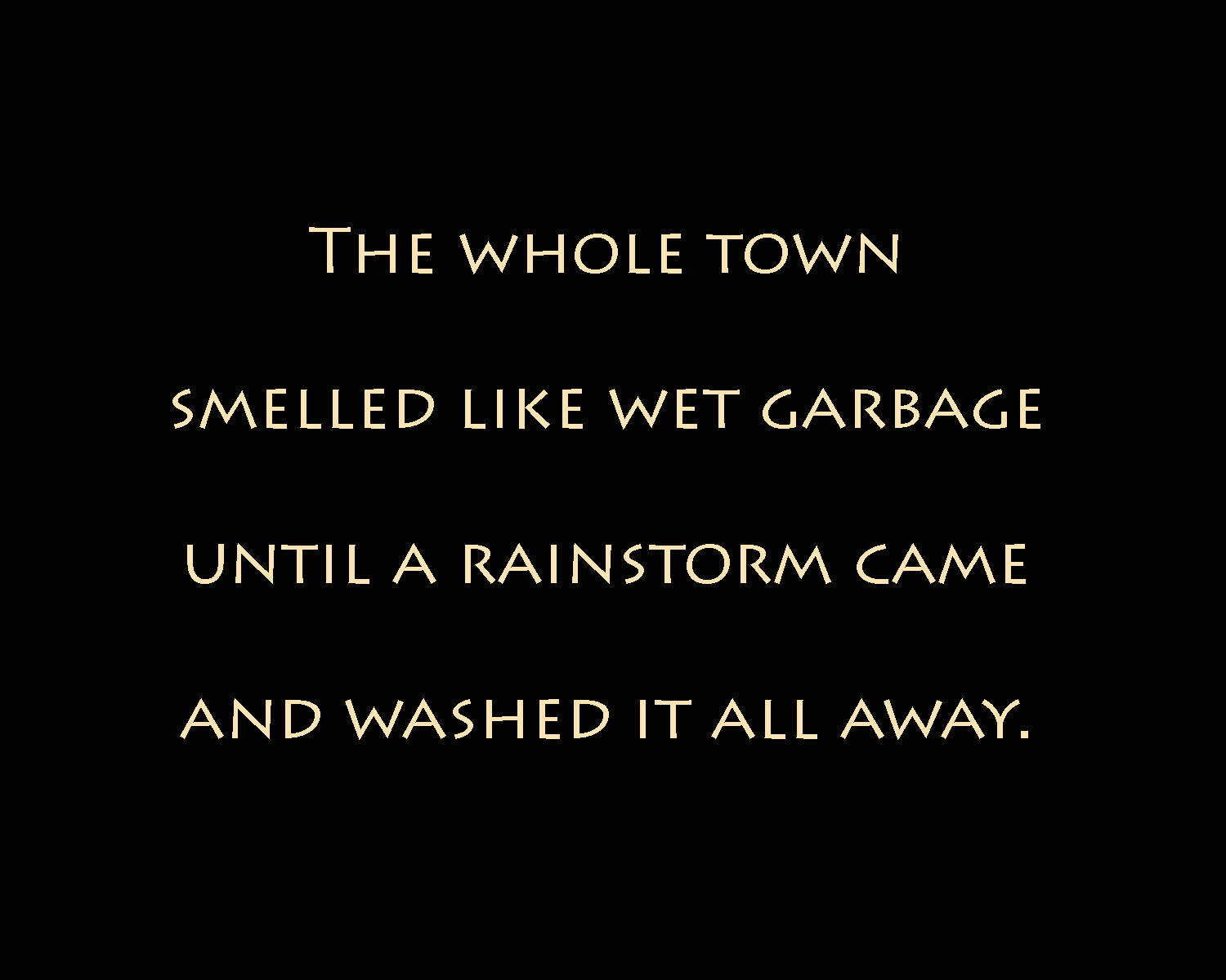 Wet Garbage
